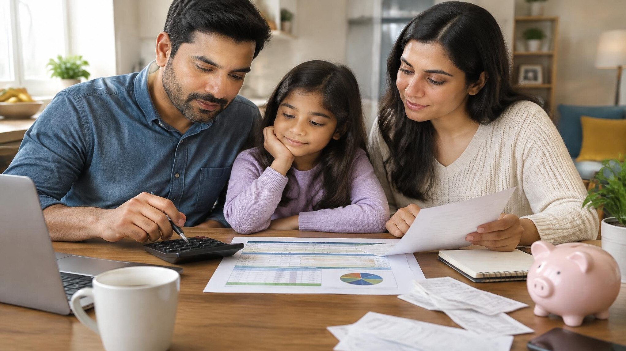 family budgeting at home